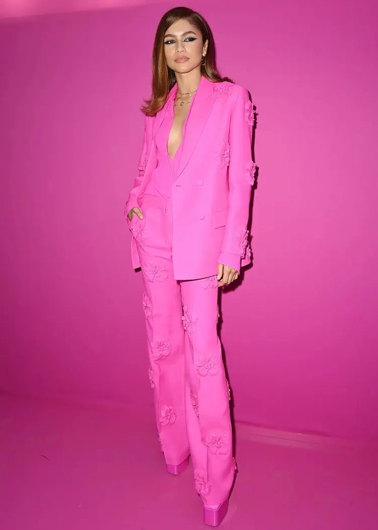 zendaya valentino hot pink collection barbiecore outfit inspiration 2023