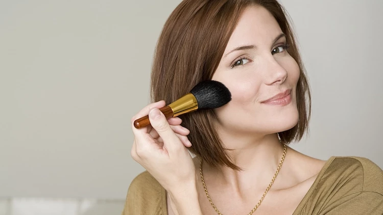 Apply blush properly to avoid looking older