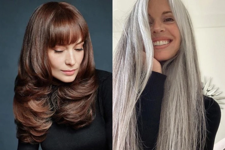 Long hairstyles for women over 50: how to wear them? + Top rejuvenating  ideas!