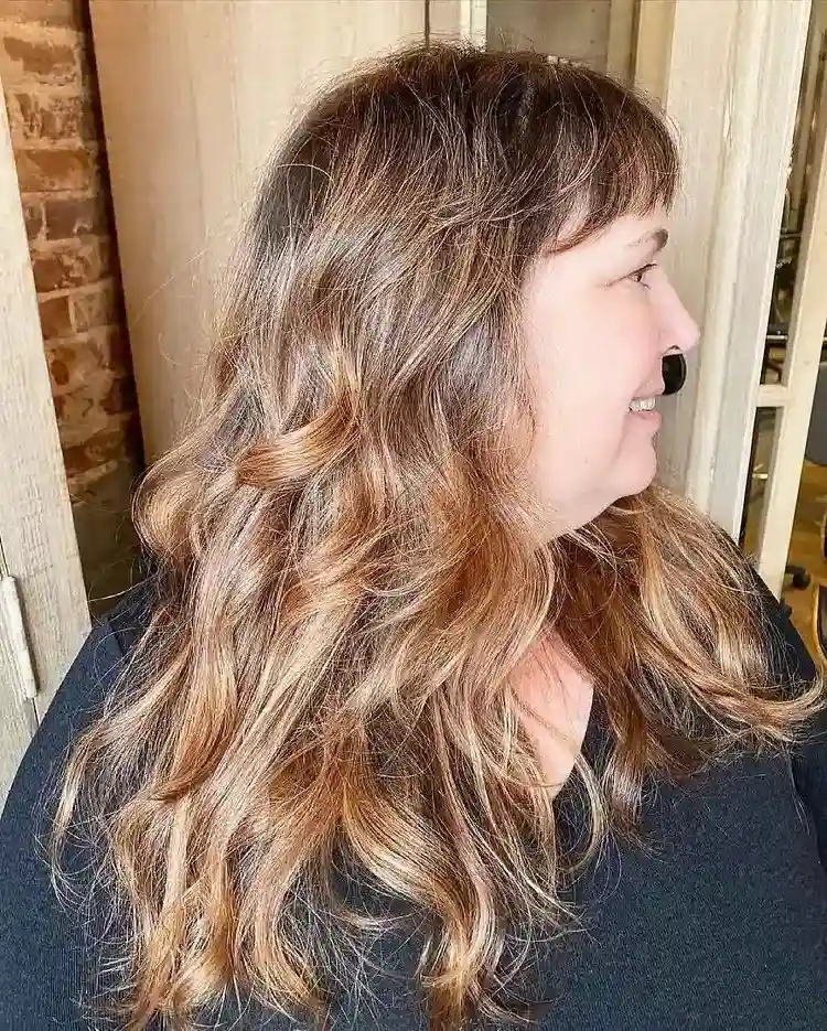 Long haircut for chubby ladies over 50