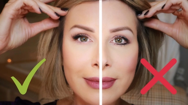 Makeup for women over 50 with lifting effect