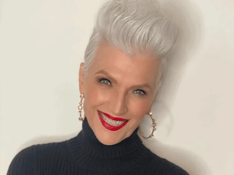 Maye Musk trendy hairstyle 2023 pixie haircut