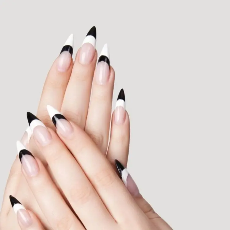 Short stiletto nails 2023: 8 most beautiful and unique designs for the  trendiest nail shape