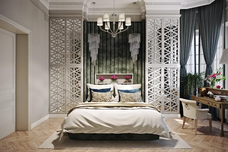 art deco bedroom ideas interior design 2023 decoration furniture bed geometrical