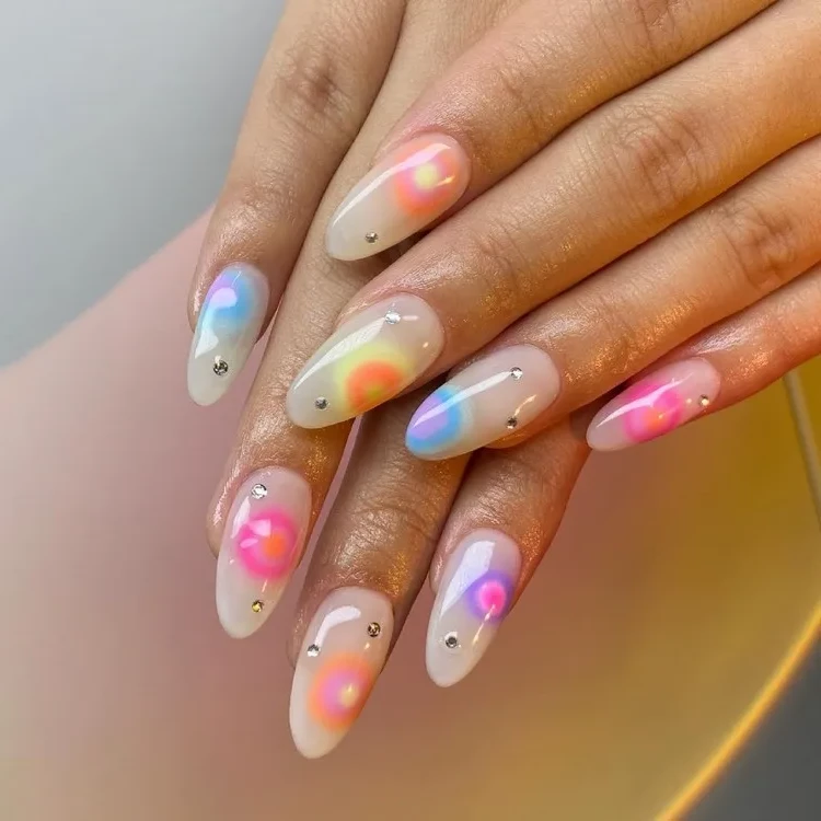 aura nails manicure trend 2023 ideas