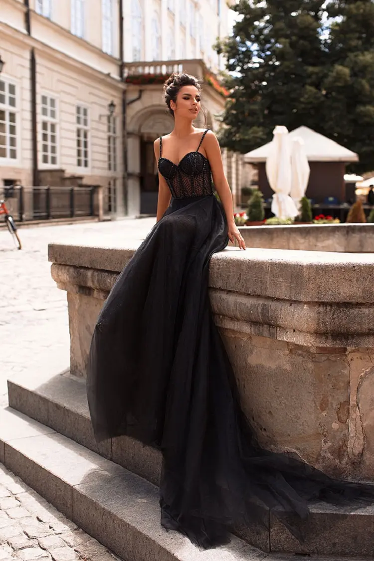 black prom dress with a corset stunning ideas 2023