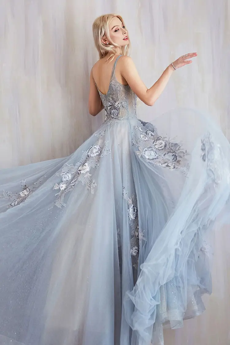 blue Cinderella prom dress ideas for fashion 2023
