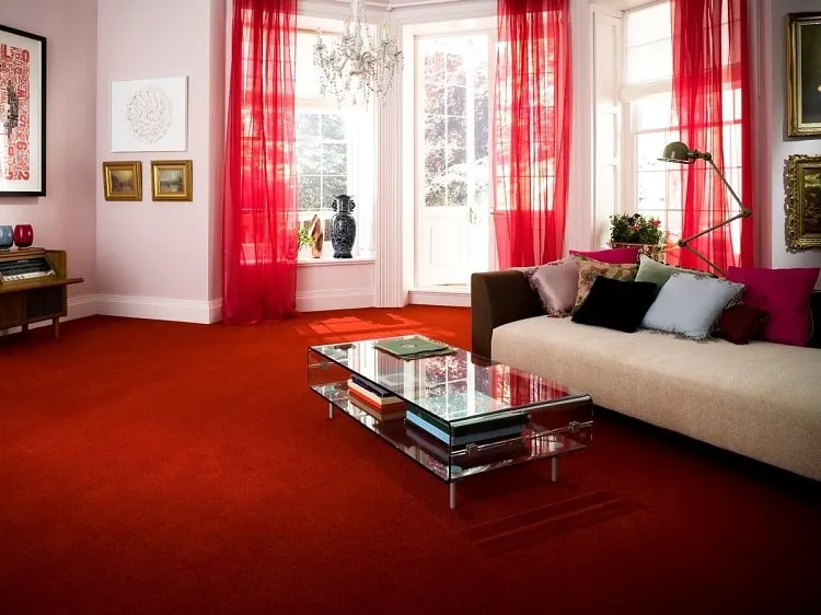 carpets in bold colours_red carpets
