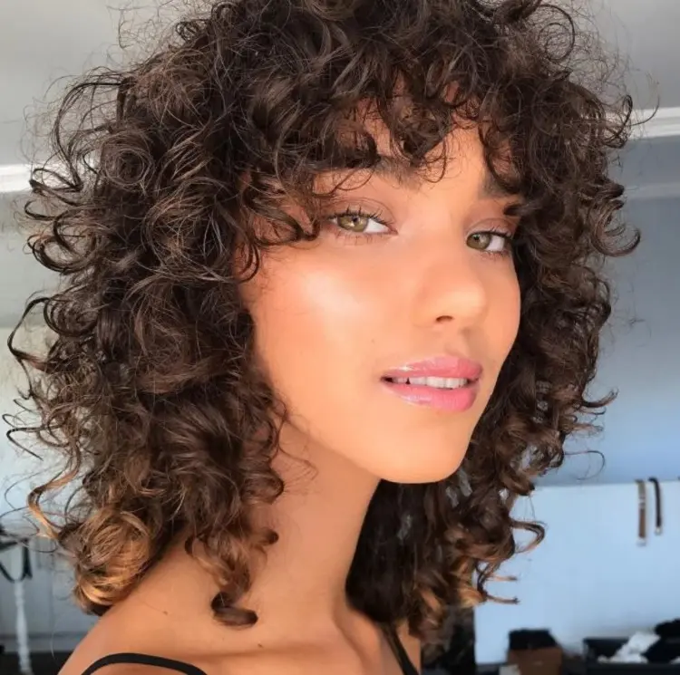 curly bob hair with curtain fringe how to style your curls natural