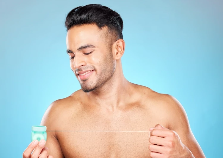 daily flossing after shower for better oral care