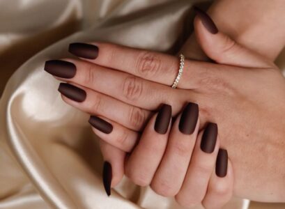 dark brown deep brown nail polish color for january 2023