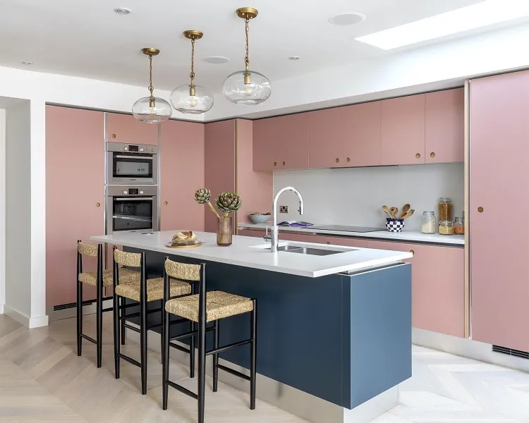 dusty pink kitchen_pink kitchens
