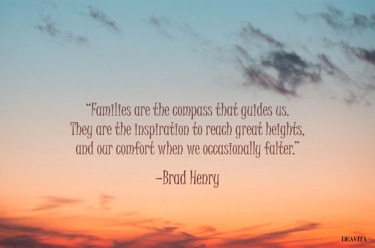 families are the compass that guides us brad henry