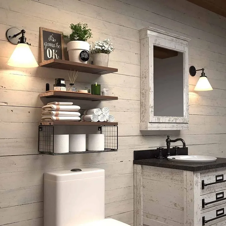 floating shelves for bathroom _storage ideas for small bathrooms