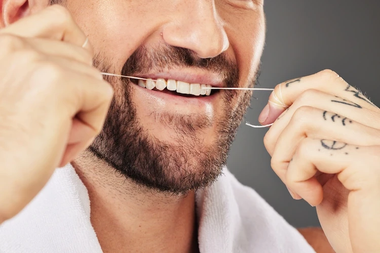 for optimal oral hygiene use dental floss and remove tartar yourself