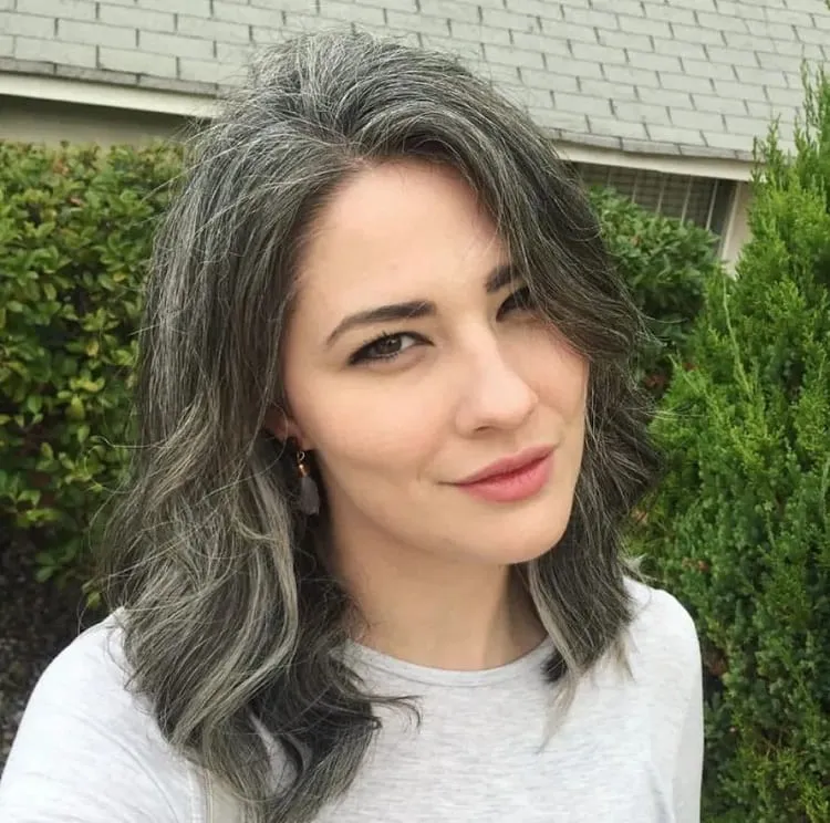 gray hair_gray hairstyles