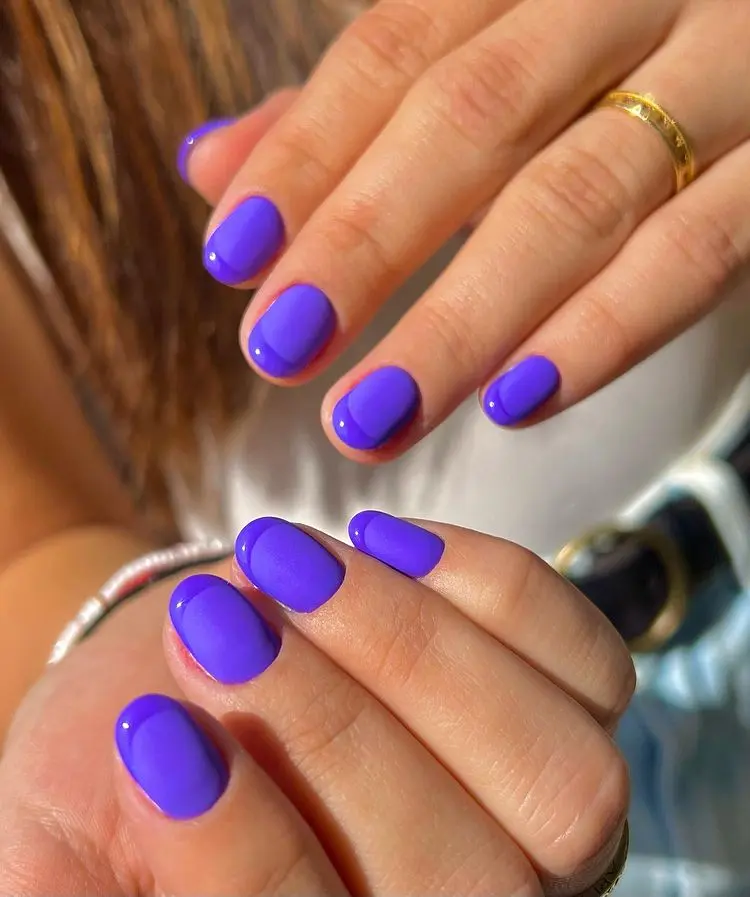 how to do my nails in 2023 monochrome purple french manicure