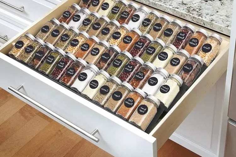 how to store spices in a drawer kitchen tips storage advice marie kondo