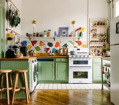 kitchen designs 2023_green kitchen