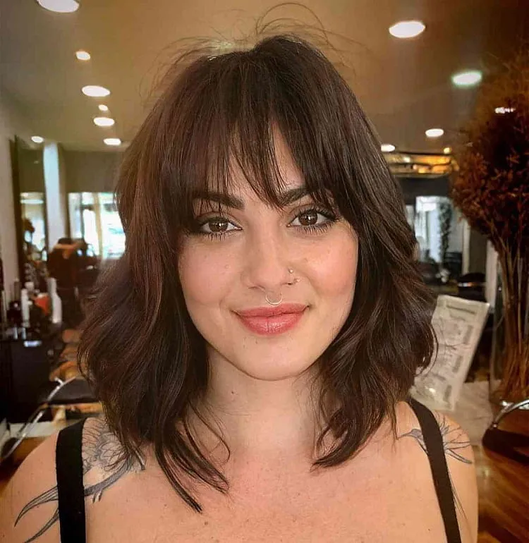 layered-bob-hairstyle-with-bangs_bob hairstyle ideas