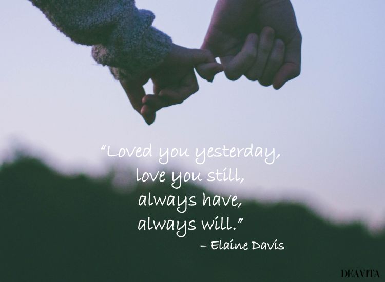 love you always elaine davis romantic quote