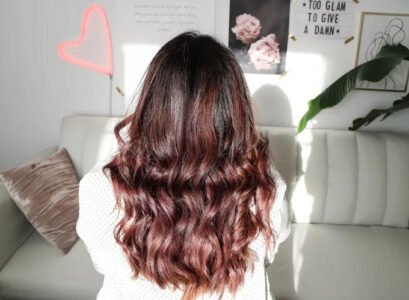 mauve hair_hailey bieber hair