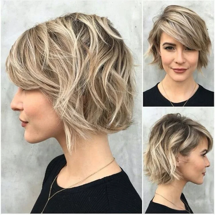 micro trend 2023 chopped bob hairstyle for short hair highlights