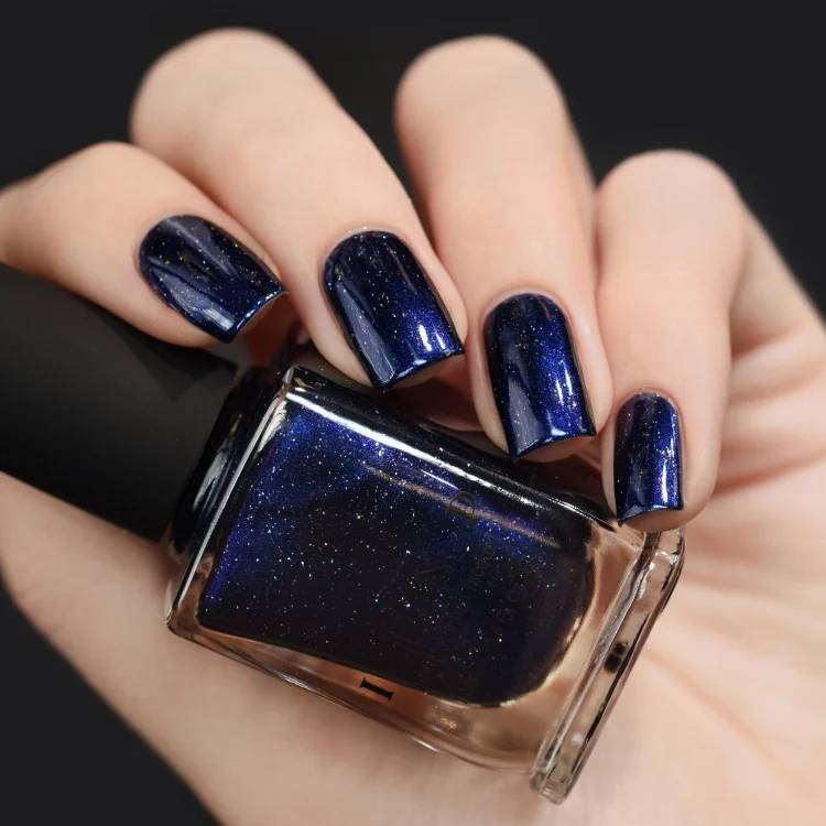 midnight blue nail color january 2023 trends in nail polish