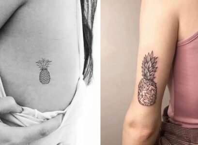 pineapple tattoo_what does an upside down tattoo of a pineapple mean