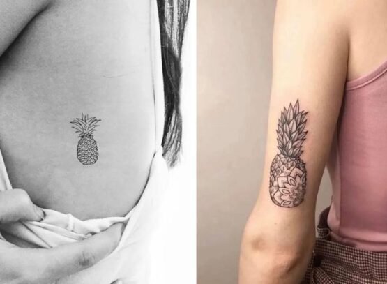 pineapple tattoo_what does an upside down tattoo of a pineapple mean