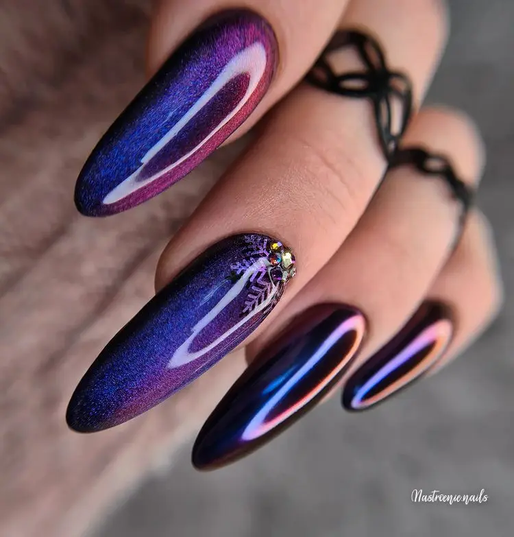 purple chrome nails very chic and stunning ideas on how to do my manicure next