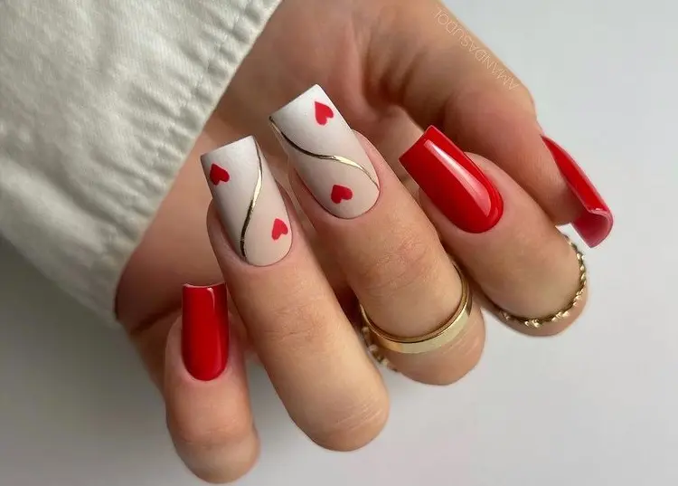 red nails for valentines day ideas nail art designs