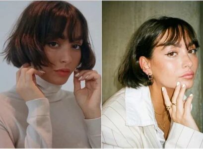 short haircuts with a fringe modern look bob hairstyles 2023