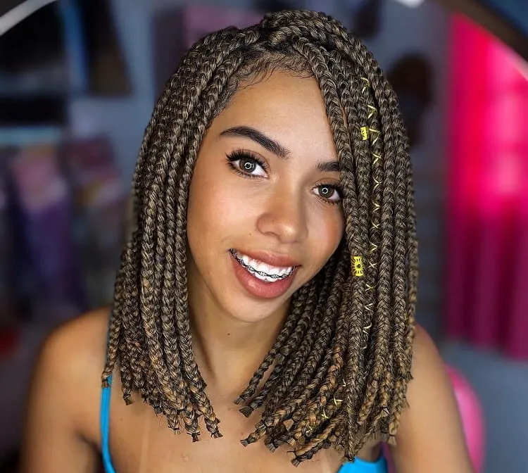 shoulder-length-lob-box braids_shoulder-length hairstyle for curly hair