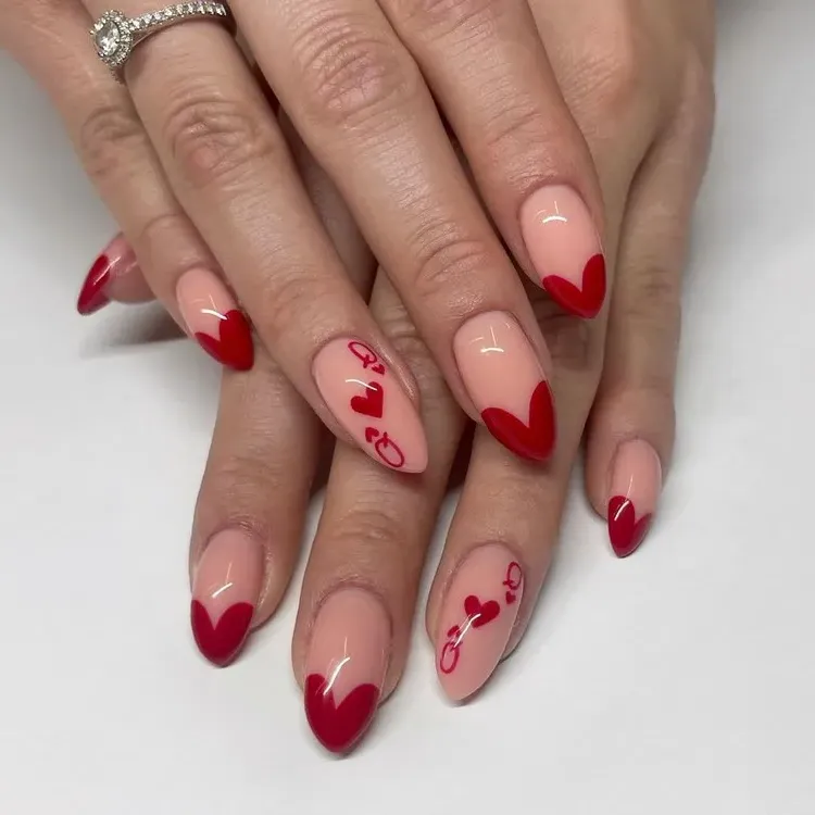 st valentines day 2023 nail trends heart manicure