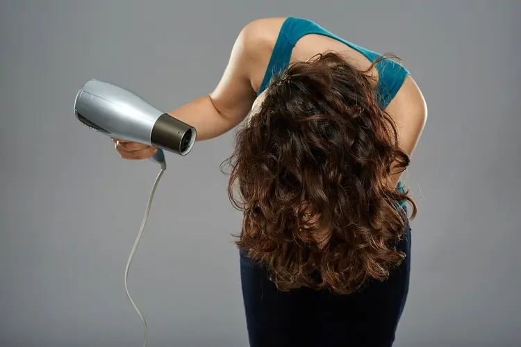 upside down when drying your hair trick to get more volume tips advice