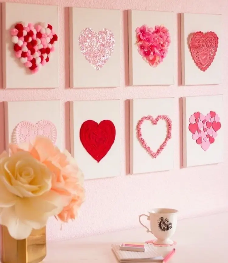valentines day pictures hearts frame easy DIY peresent how to make it