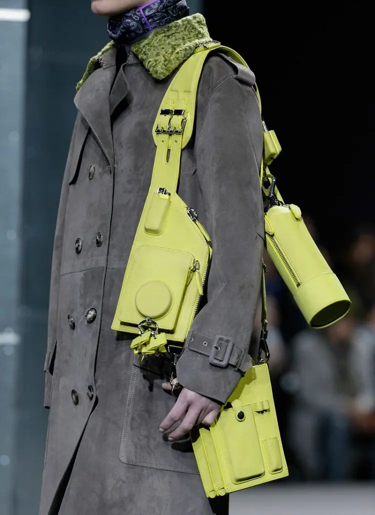 wang Utilitarian Pockets handbag fashion week trends 2023 acidic green trendiest color
