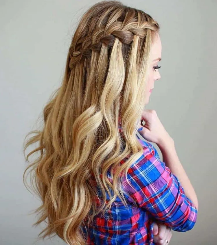 waterfall braid_braids for long hair