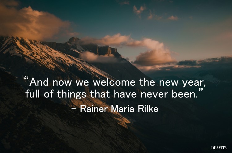 we welcome the new year full of things that have never been