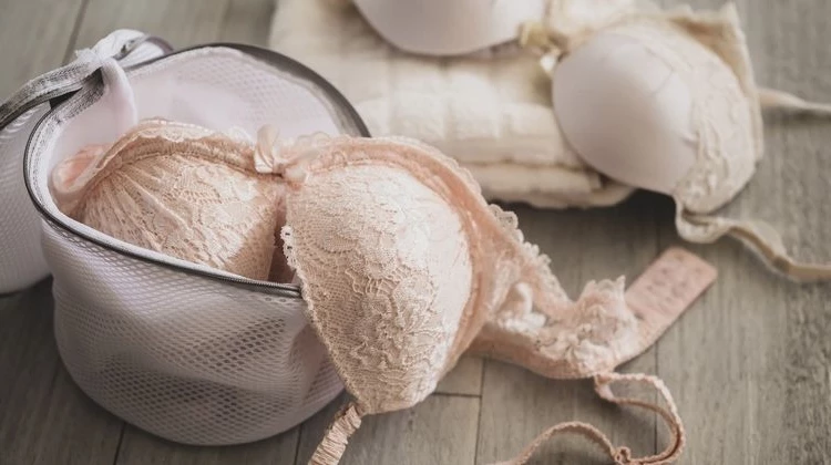 Be careful when machine washing your bras with other garments