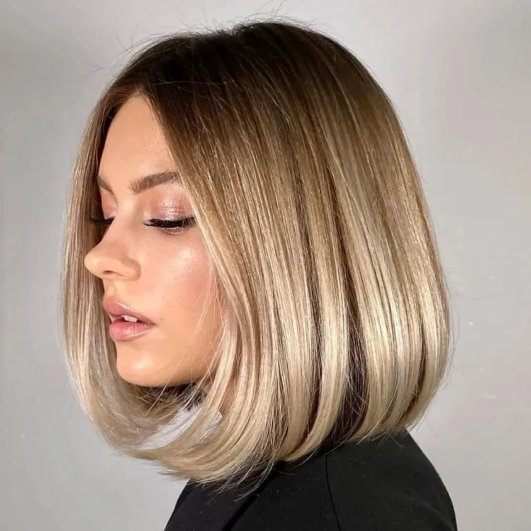 trendy haircuts 2023 Bob hairstyle for square face