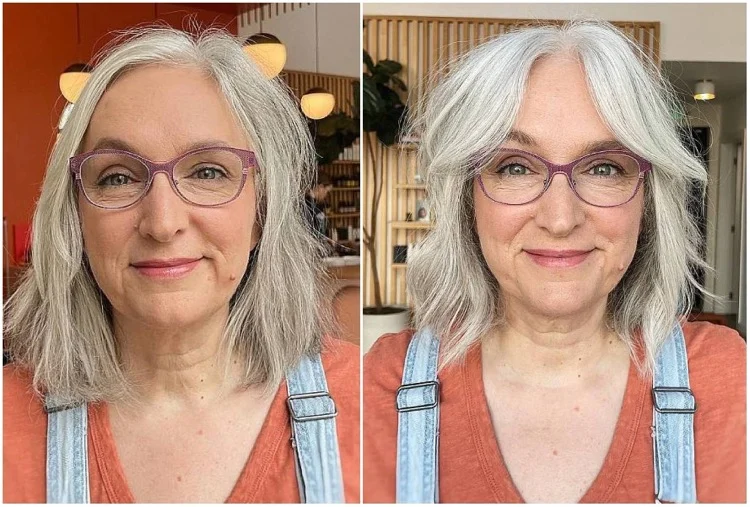 Bob-with-curtain-bangs-for-women-over-60-with-grey-hair