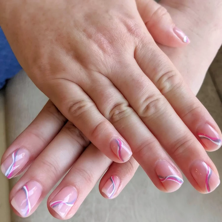 DIY swirl nails instructions