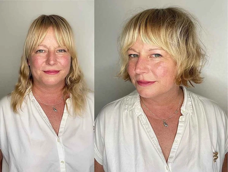 Difference-mid-length-hairstyle-and-bob-with-curtain-bangs
