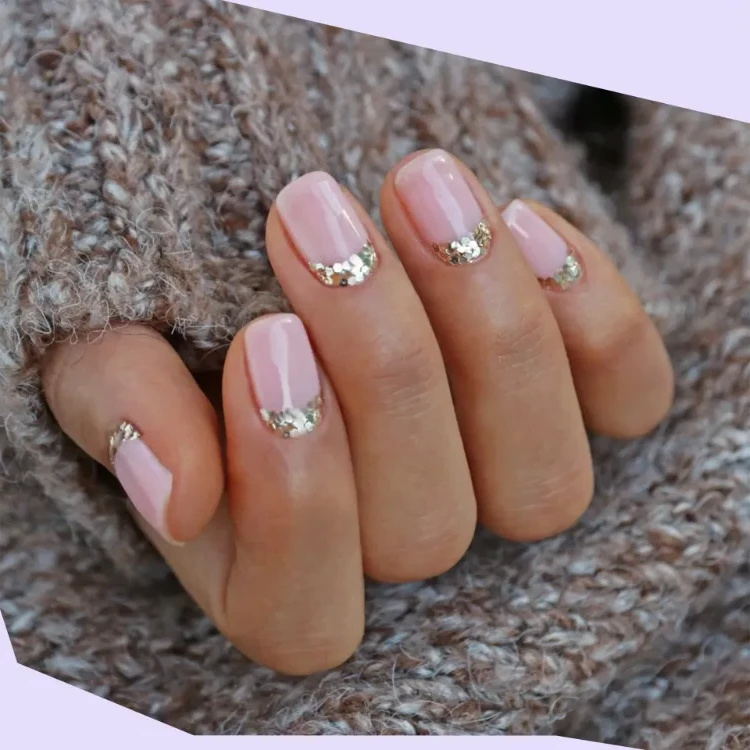 Glitter Nail Design Short Nails 2023 trends