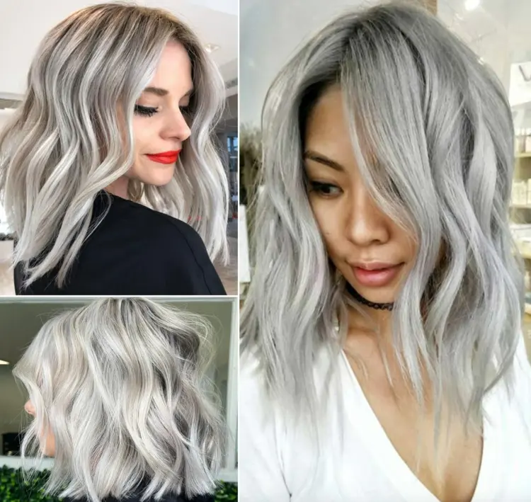 Gray hair is popular and in trend with the younger generation