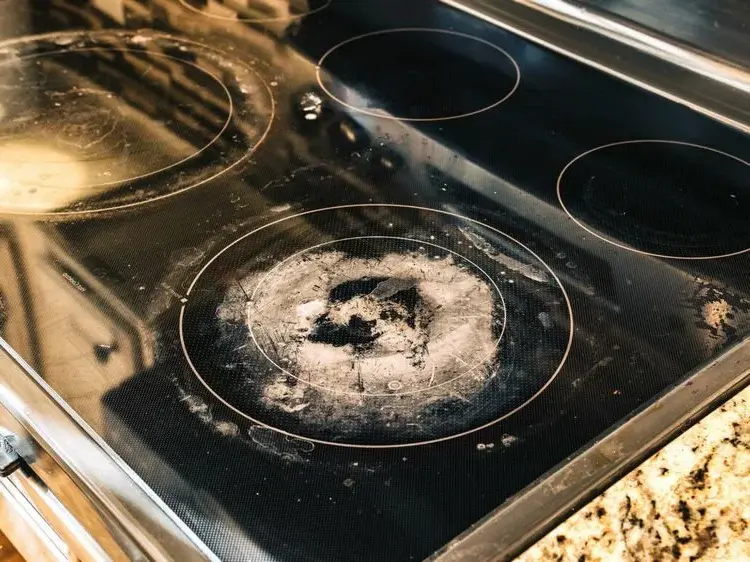 Cleaning a burnt ceramic hob How to get it clean quickly and