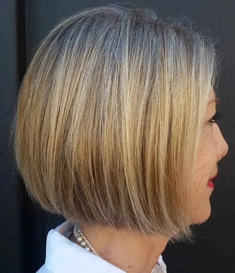 Medium-length-Bob-Haircuts-for-older-women-the-classic-fashionable-Bob-Cut