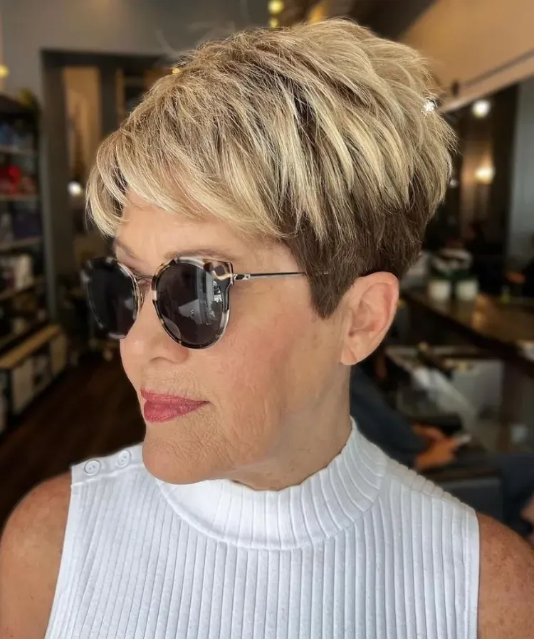 Pixie hairstyles for thin hair over 50